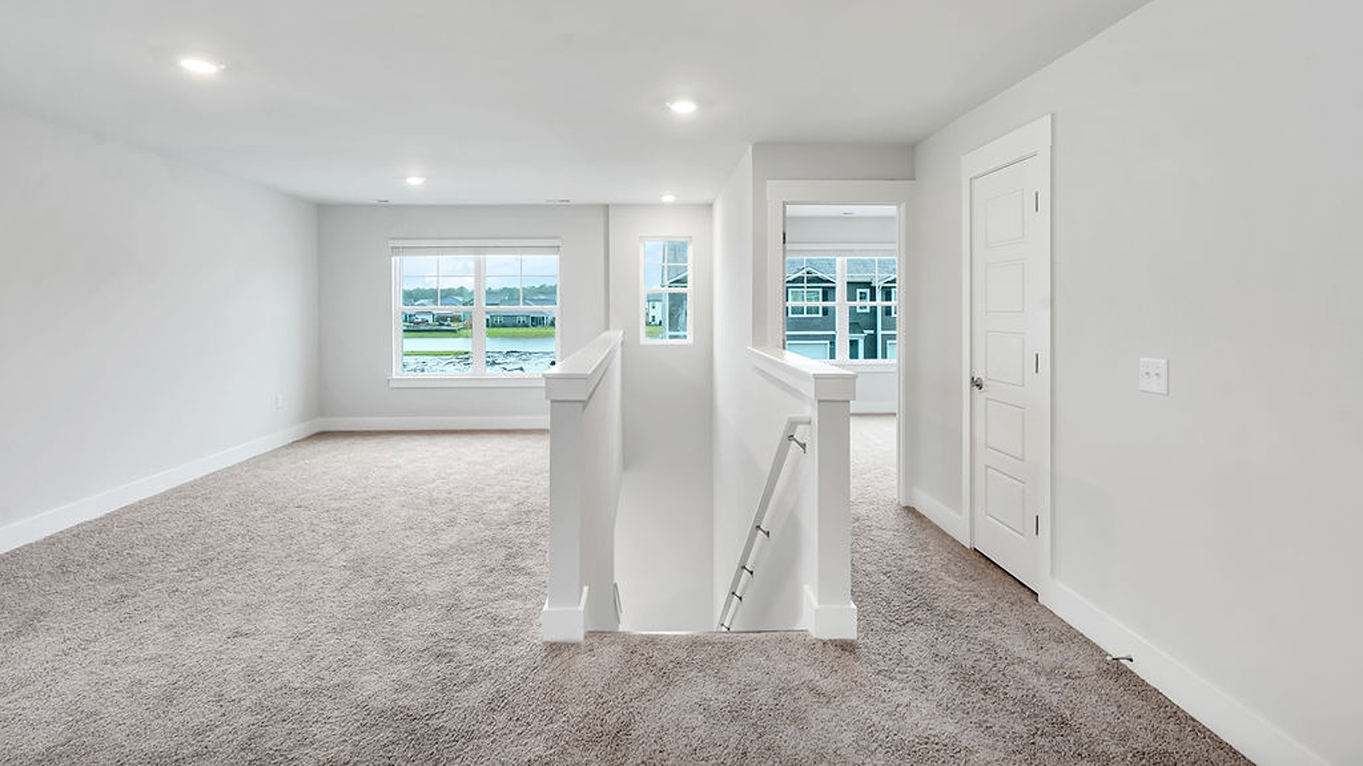 Upstairs you will find 3 bedrooms, 1 full bath, a nice size loft and the laundry room. In every bedroom you’ll have carpeted floors and a closet in each room