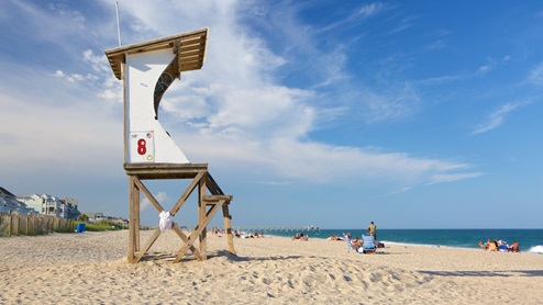 Discover white sand and sparkling water along the beach and the Intracoastal Waterway just begging for watersports activities, swimming, sunbathing, beachcombing, fishing and surfing. Named one of the last best American beach towns, Wrightsville Beach is known for its clean, spacious beach and picturesque setting. Strolling about the village-like town offers scenic views no matter whether you are oceanfront, harbor side or at a marina. It’s a place so magical the sun both rises and sets over the water. Generations have visited this beach destination voted North Carolina’s best beach.