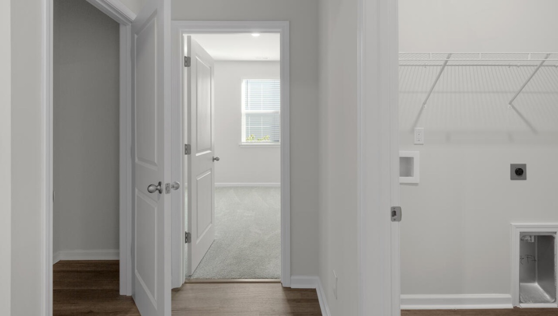 The primary bedroom has its own attached bathroom that features a walk-in closet and all the space you need to get ready in the morning. Sharing a sink isn’t a worry with the double vanity, and you also get additional privacy with a separate door for the toilet and shower.