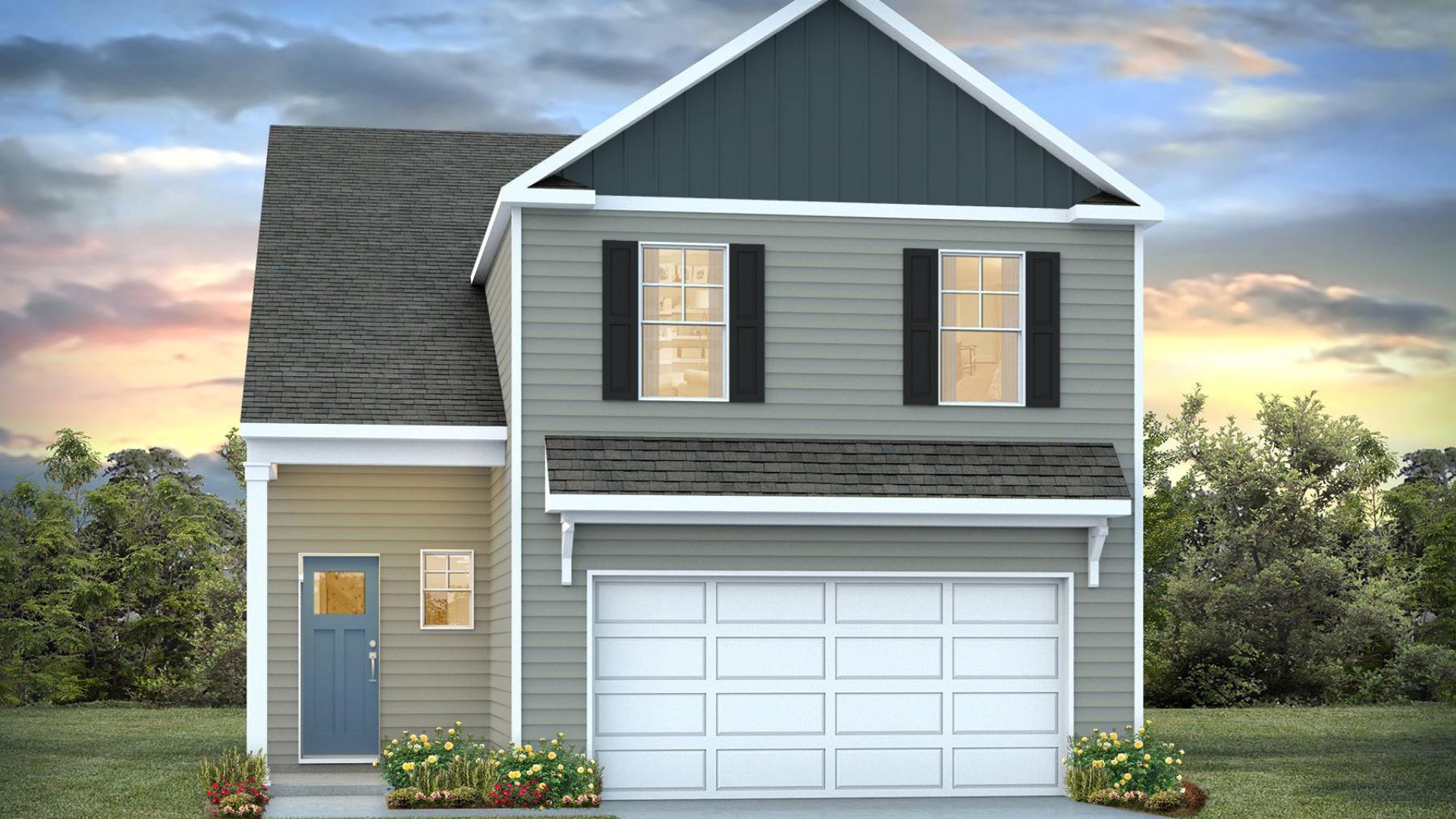 The Wren is one of our two-story floorplans featured in our Cedart Hill Landing community in Navassa, North Carolina. With 2 modern exteriors to choose from, the Hayden is sure to turn heads. To top it off, its one of our floorplans that offers a 2-car garage.
