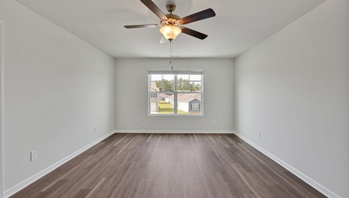 New Homes in Leland, NC. The Hayden Floorplan offers 2,511 square feet with 5 bedrooms, 3 full bathrooms, and a 2-car garage.