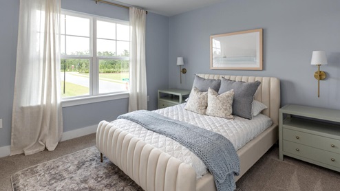 In every bedroom you’ll have carpeted floors and a closet in each room. Whether these rooms become bedrooms, office spaces, or other bonus rooms, there is sure to be comfort.