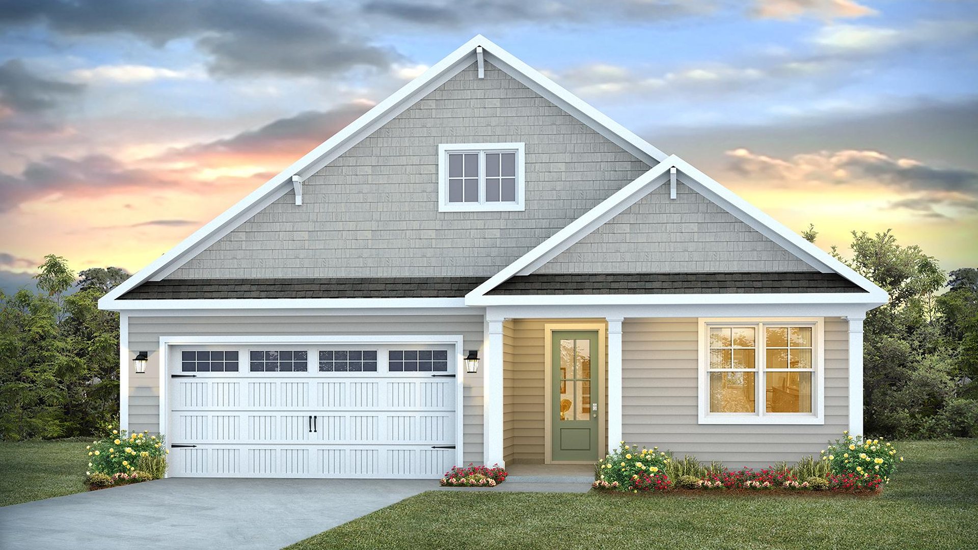 The Litchfield floorplan is perfect for one-story living and entertaining and features 11 ft ceilings. The huge screened-in patio sits right off of the main dining area and kitchen that features a walk-in pantry, and stainless-steel appliances!