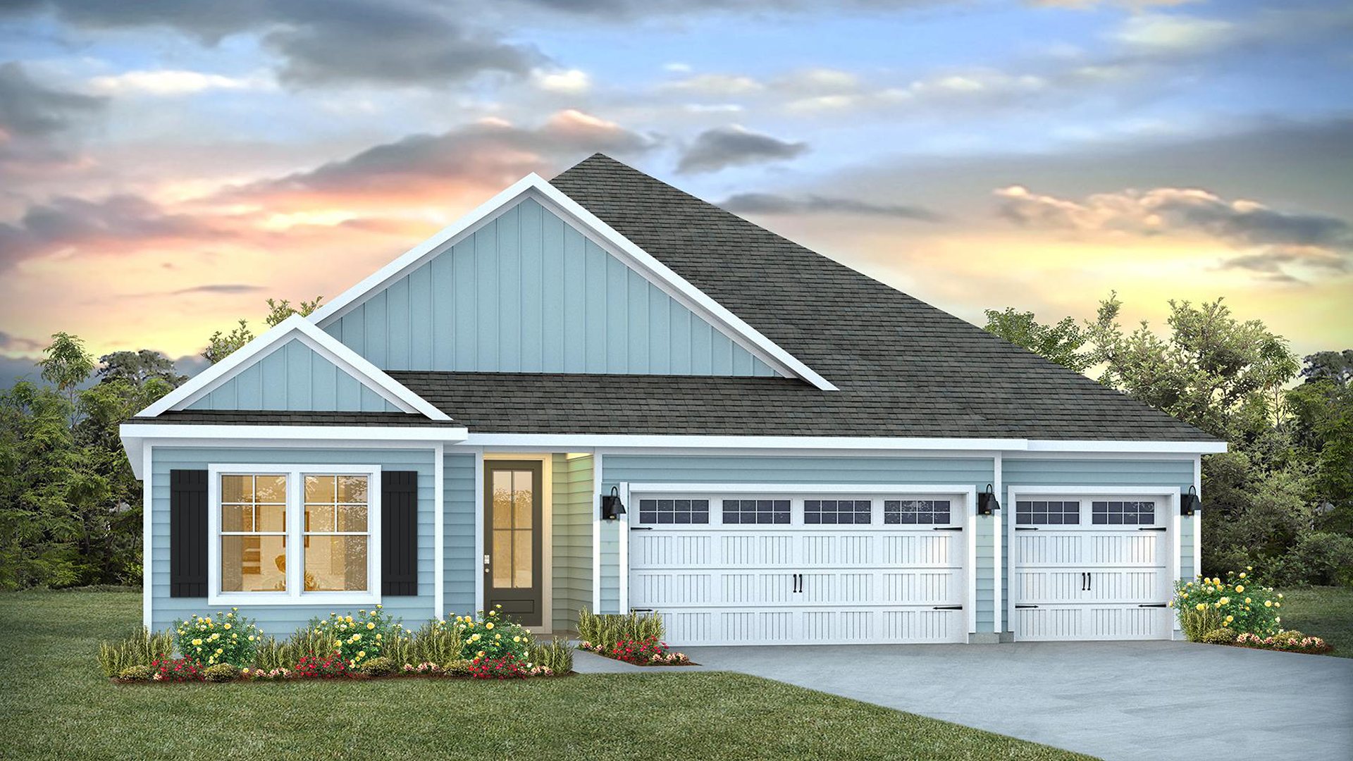 Discover the spacious Covington floorplan, a stunning single-story home designed for modern living. Featuring 5 bedrooms and 3 full bathrooms, this layout offers comfort and flexibility for every lifestyle.
