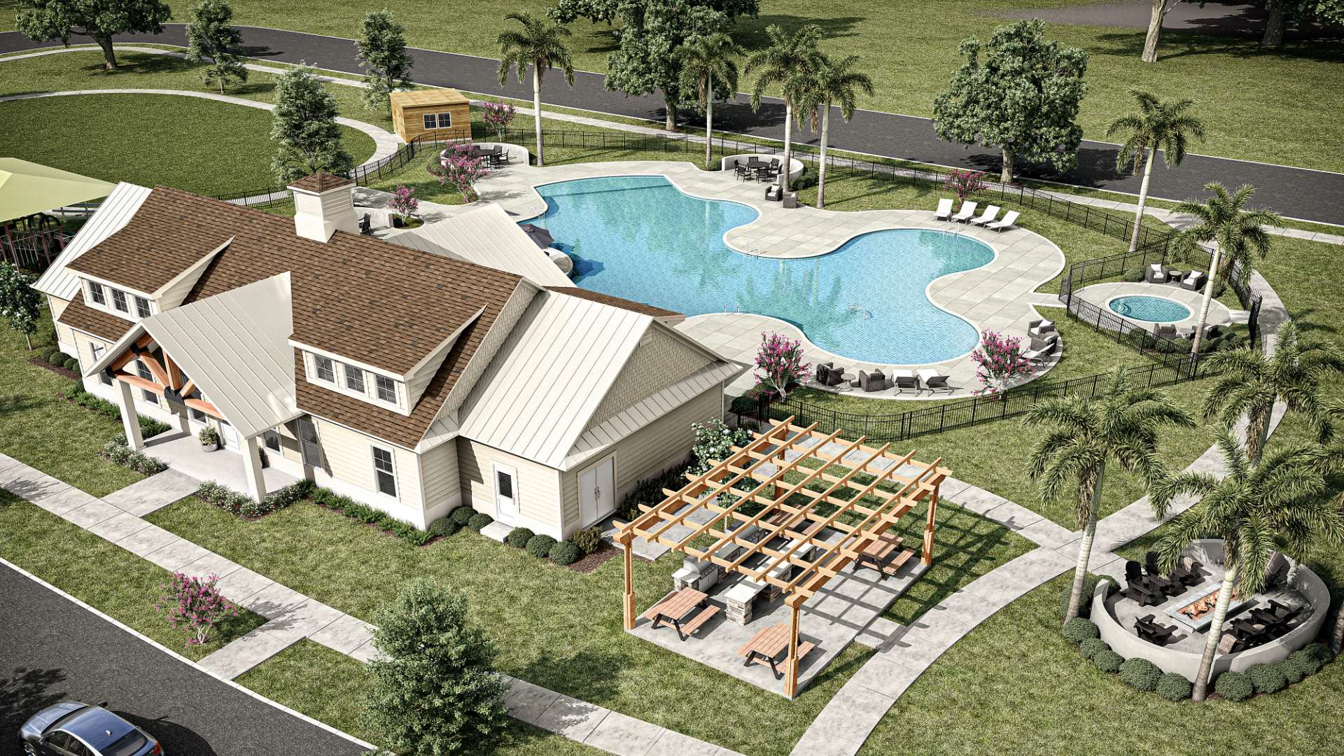 From the pavilion, swimming pool, hot tub, fire pits, sport court, sand volleyball and recreation field, Cedar Hill Landing has everything you need to live your best life. The future community amenities will serve as a hub for events and social gatherings, fostering a strong sense of community among residents