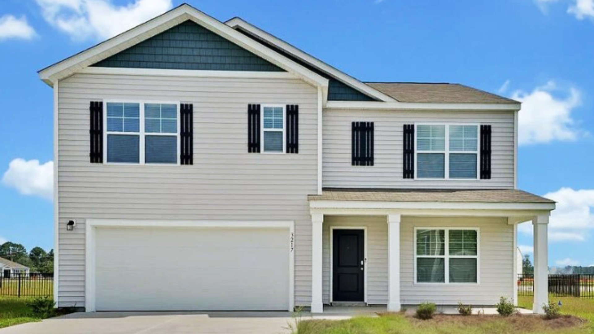 The Hayden offers 2,511 square feet with 5 bedrooms, 3 full bathrooms, 2-car garage and is one of our two-story floorplans featured in our Cedar Hill Landing community in Navassa, North Carolina.