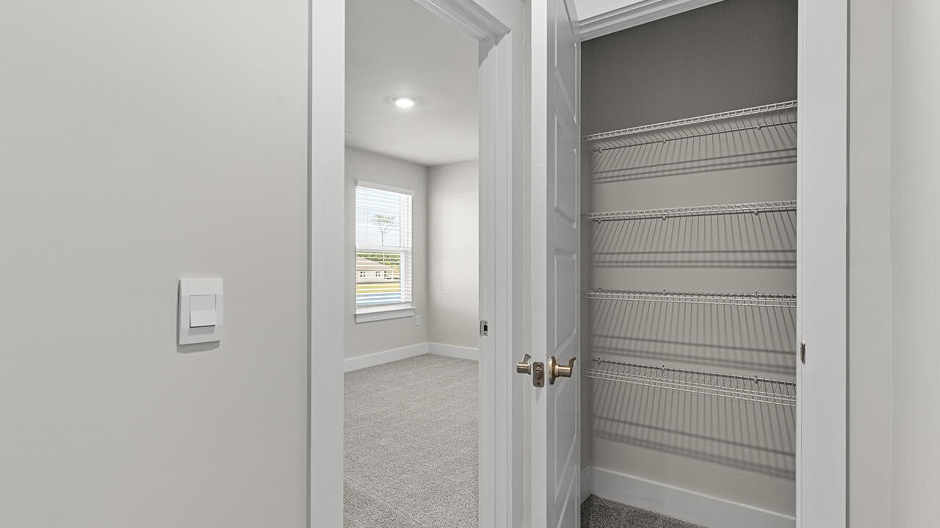 Upstairs, there are 4 bedrooms, 2 full baths and a loft. In every bedroom you’ll have carpeted floors and a closet in each room. Whether these rooms become bedrooms, office spaces, or other bonus rooms, there is sure to be comfort.