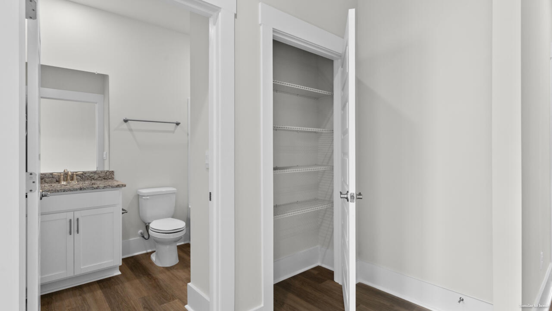 In every bedroom you’ll have carpeted floors and a closet in each room. Whether these rooms become bedrooms, office spaces, or other bonus rooms, there is sure to be comfort.