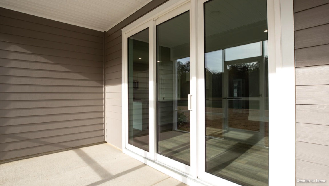 covered lanai from the living space