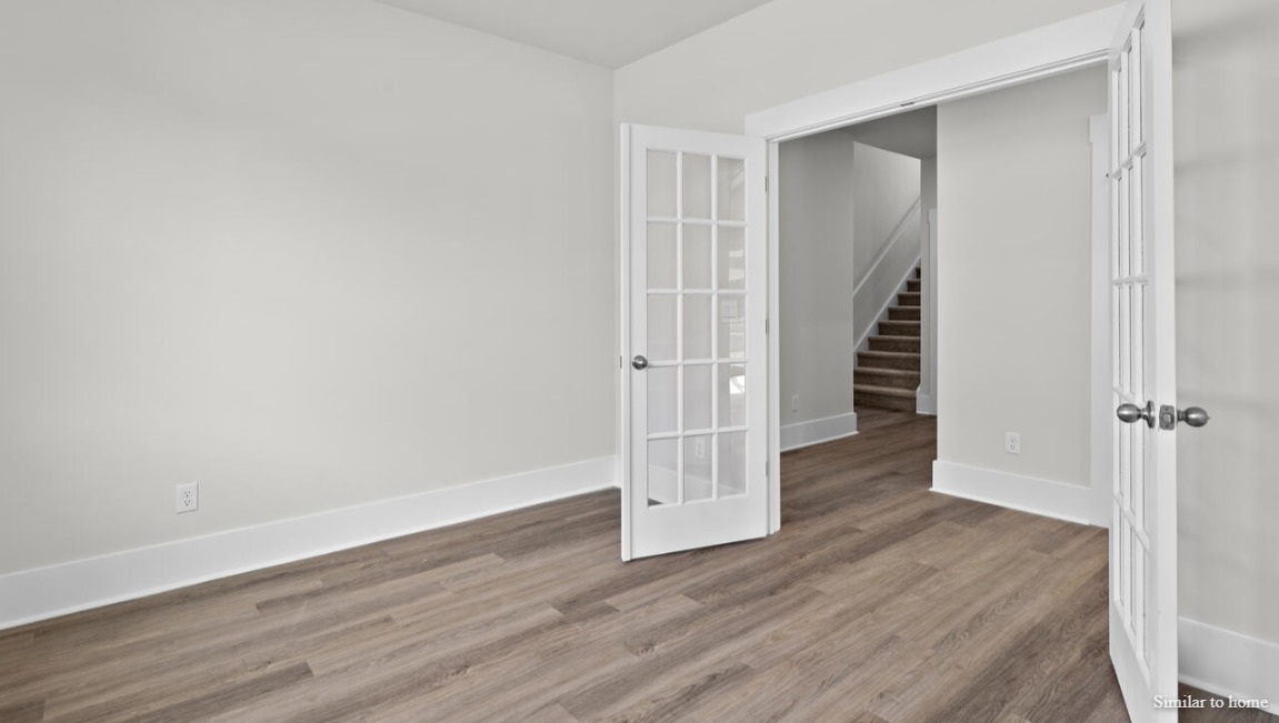 Explore the Madison, a flexible two-story home with 3-car garage at Indigo Preserve in Leland, North Carolina. This generously designed layout offers 3 bedrooms, flex room with french doors, 3 bathrooms on the first floor and an upstairs bonus room.