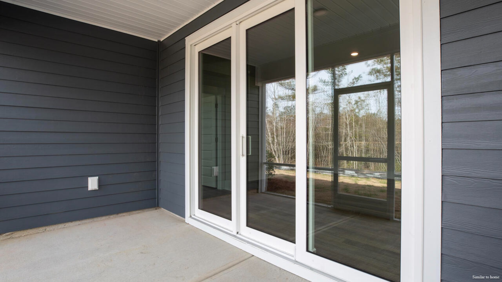 The screened-in patio sits right off of the main dining area