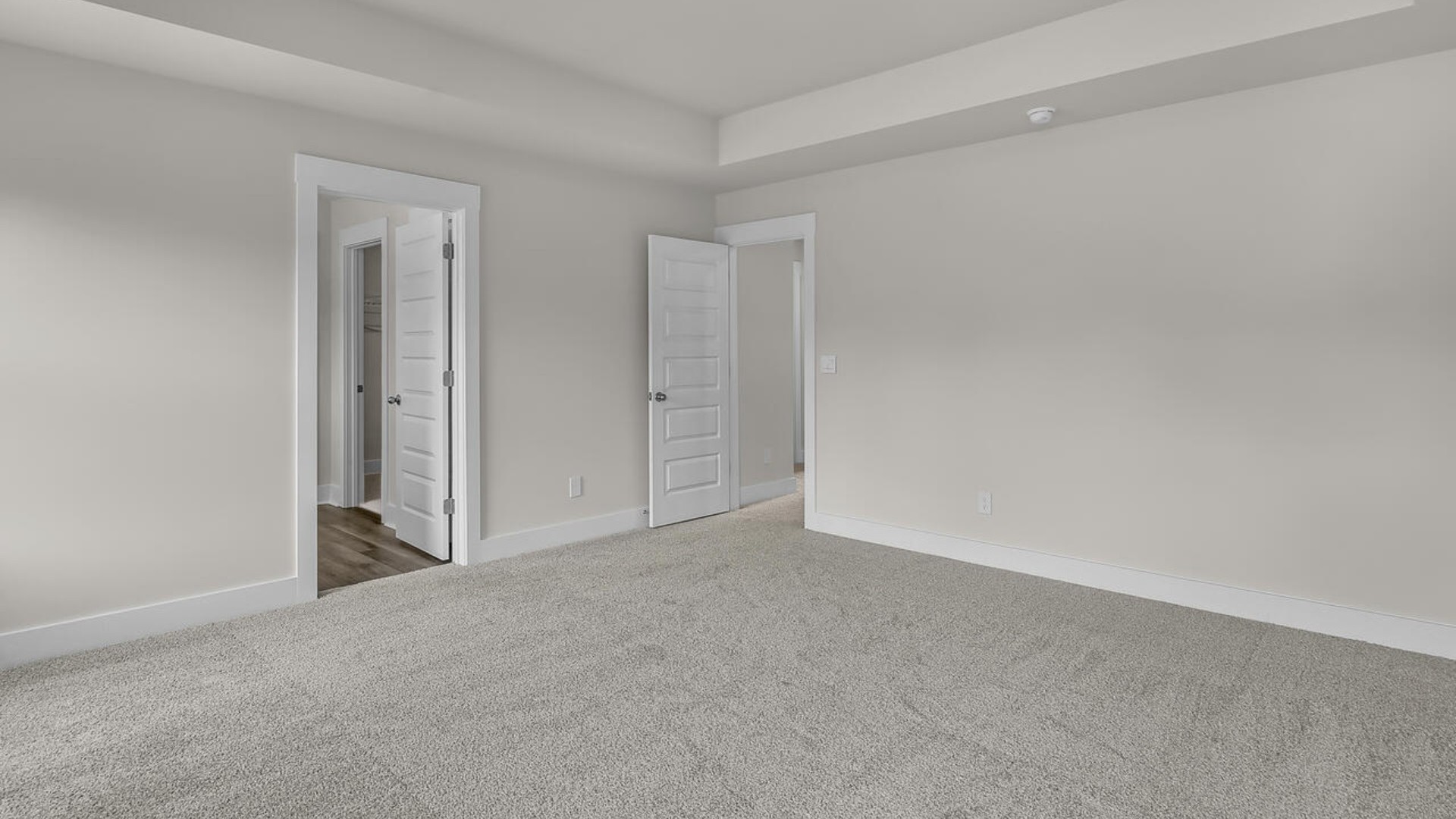 The large primary bedroom features an adjoined bathroom that will make getting ready in the morning a dream. The vanity has two sinks, the toilet is separate, and there is a walk-in shower to be sure mornings run smoothly. In the primary bathroom, you’ll also have a large walk-in closet, so there are no worries about storage space.