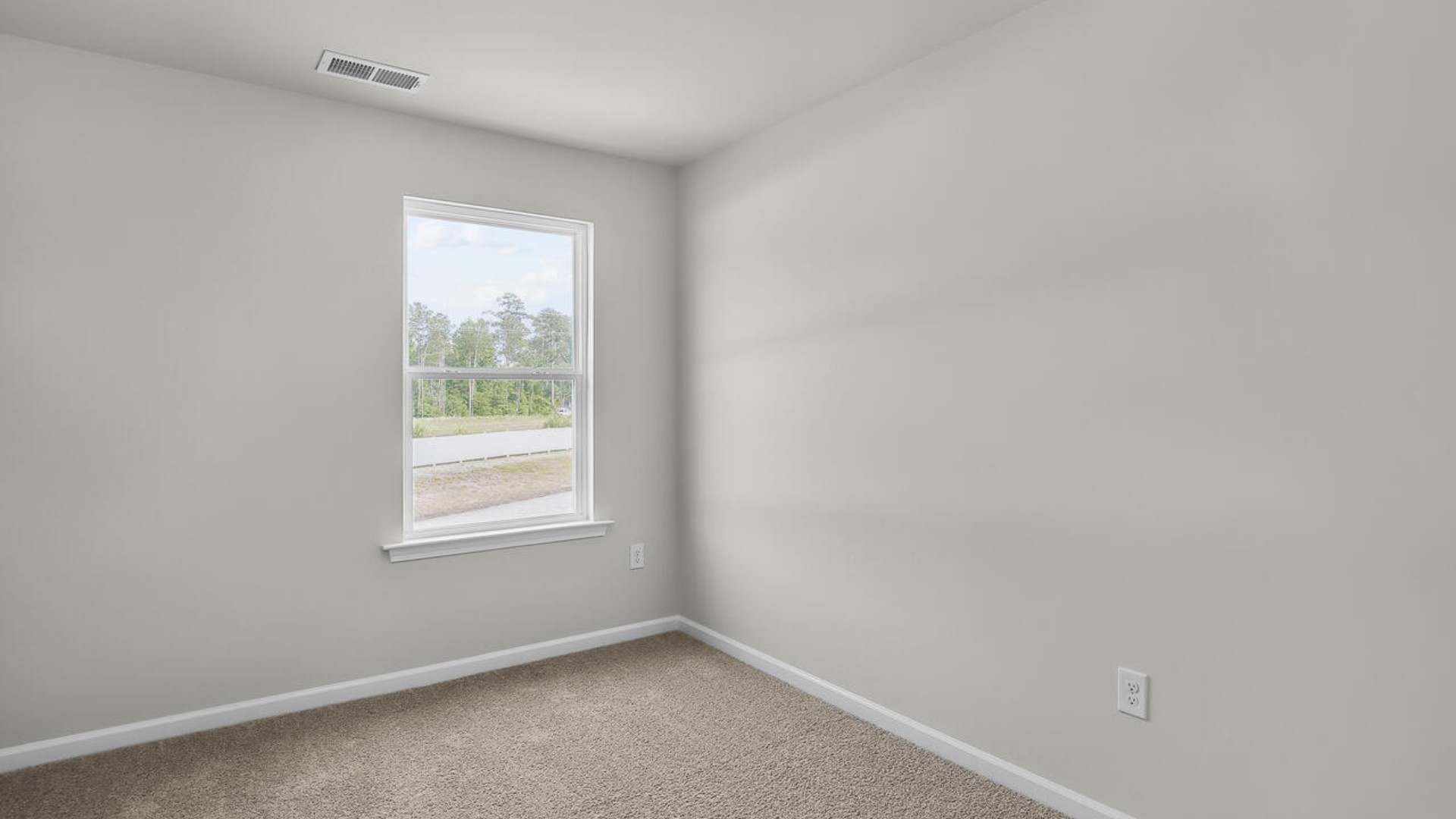 The second floor features the primary bedroom with a walk-in closet and double vanities. It also includes two additional bedrooms, a shared bathroom, and a laundry room