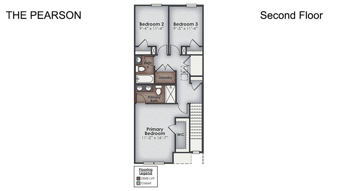 Welcome to the Pearson a two-story townhome with 3 bedrooms, 2.5 Baths, and 1 car garage in a prime location