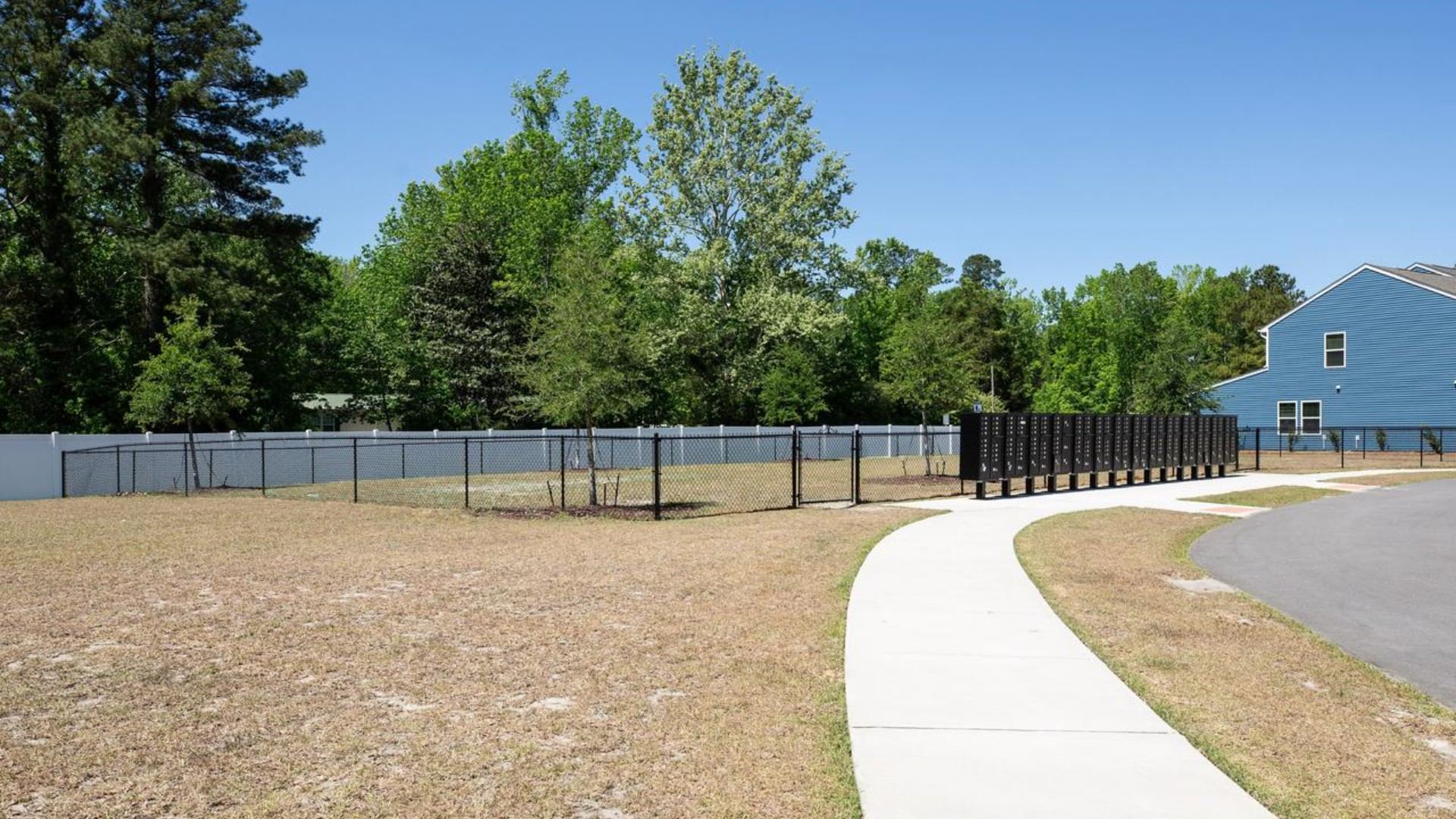 Homeowners enjoy the community amenities a pool, pavilion, fire pit, playground, and grill stations. The addition of a pocket park within the community with the trails, trees and park benches.