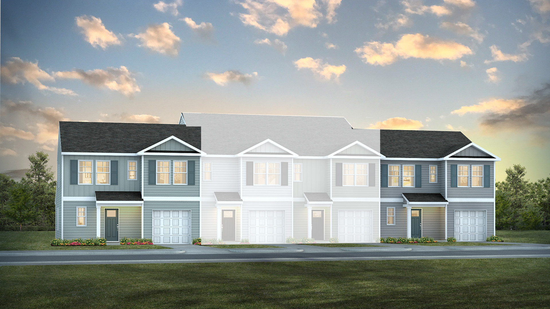 Floor Plan in Townes at Seabrooke Leland, NC D.R. Horton