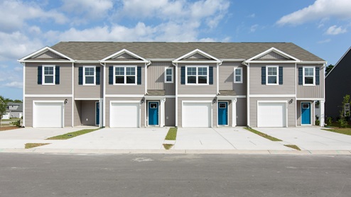 The Townes at SeaBrooke, a new home community in the vibrant city of Leland. New Homes. Townhomes. Smart Home Technology. Amenities. Pool. Tennis. Playground.