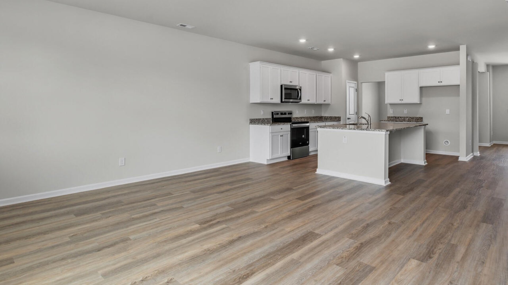 The primary bedroom has its own attached bathroom that features a walk-in closet and all the space you need to get ready in the morning.