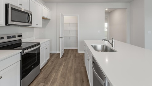 The Aria is a 3-bedroom, 2-bathroom home with 1,618 square feet of open living space. Its centerpiece is the showstopper kitchen, This one-level floor plan is perfect for entertaining or relaxing in style.