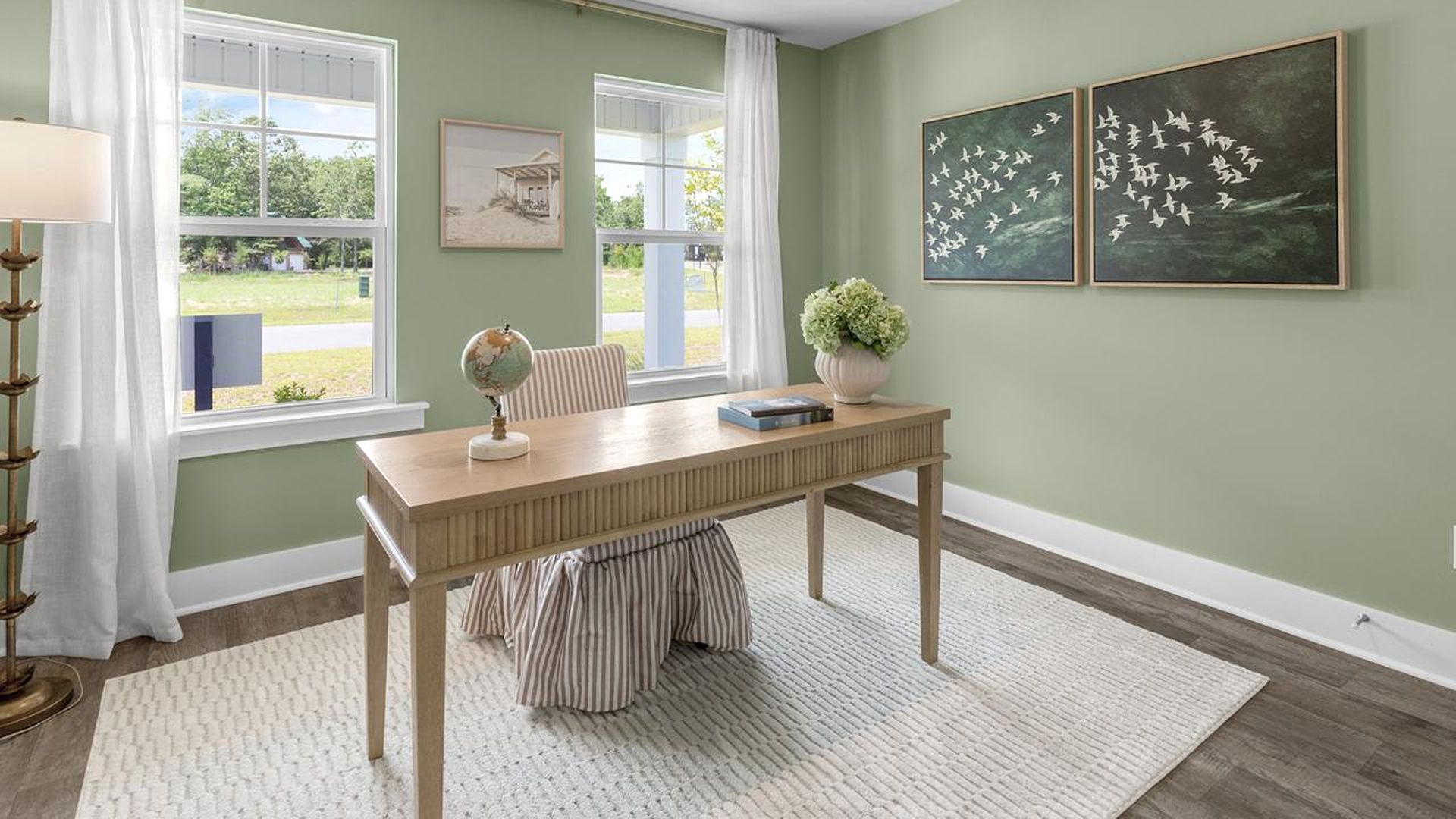 In addition, there are another 2 bedrooms and full bath