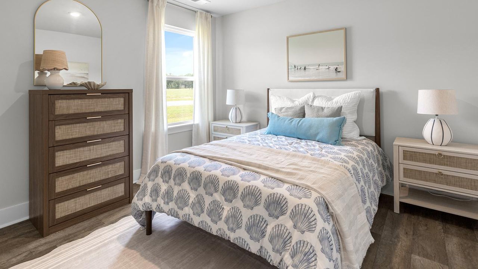 In addition, there are another 2 bedrooms and full bath