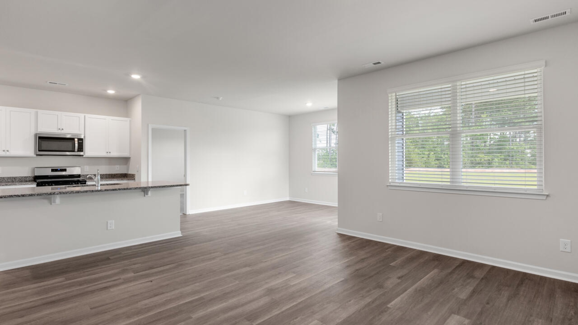 The Aria is a 3-bedroom, 2-bathroom home with 1,618 square feet of open living space. Its centerpiece is the showstopper kitchen, this one-level floor plan is perfect for entertaining or relaxing in style.
