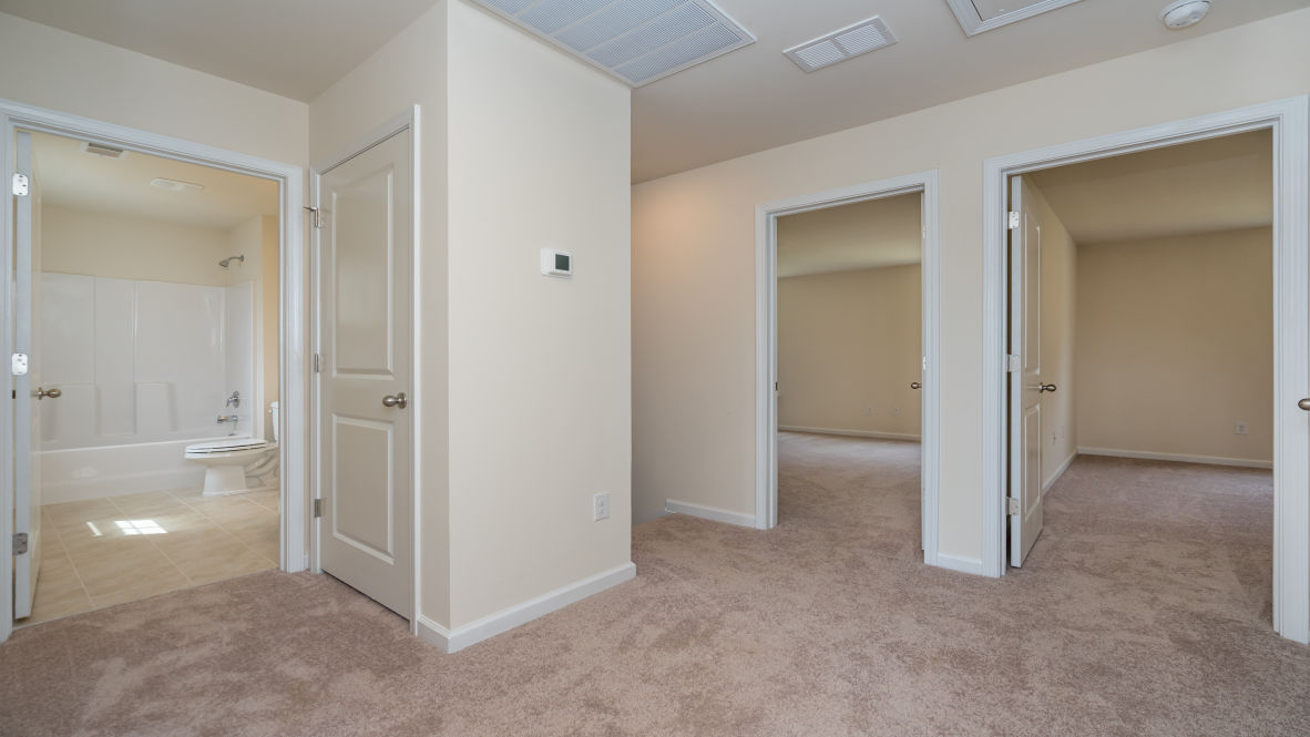 There are 3 additional bedrooms, full bath and a laundry room finish off the 2nd floor. In every bedroom you’ll have carpeted floors and a closet in each room.