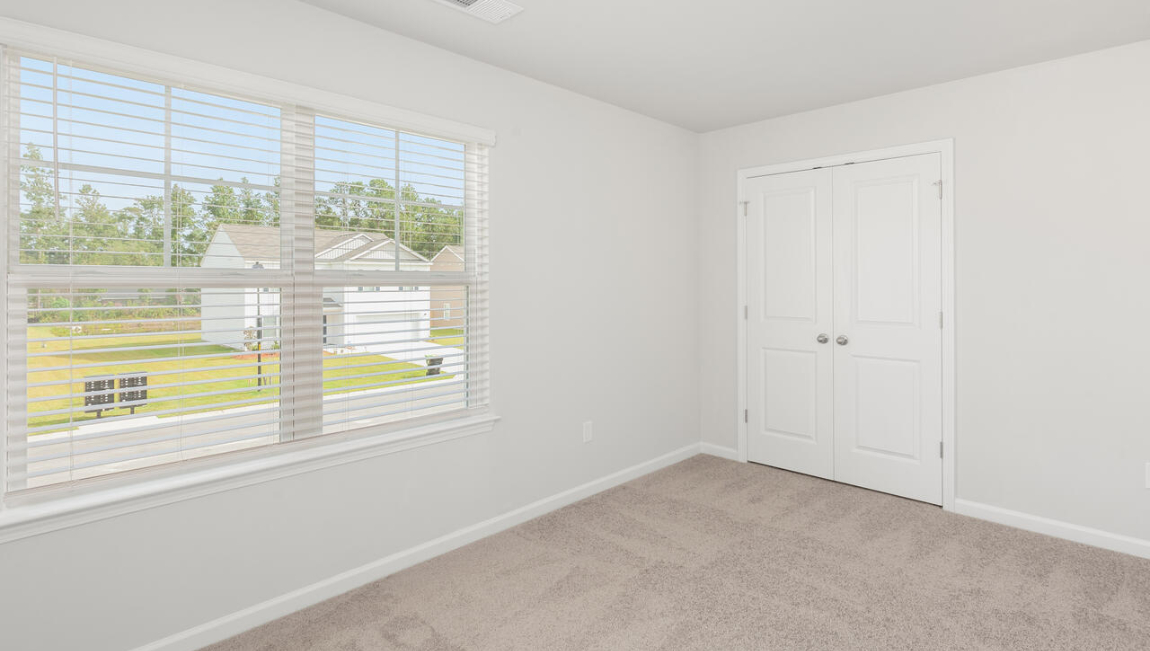 In every bedroom you’ll have carpeted floors and a closet in each room. Whether these rooms become bedrooms, office spaces, or other bonus rooms, there is sure to be comfort.