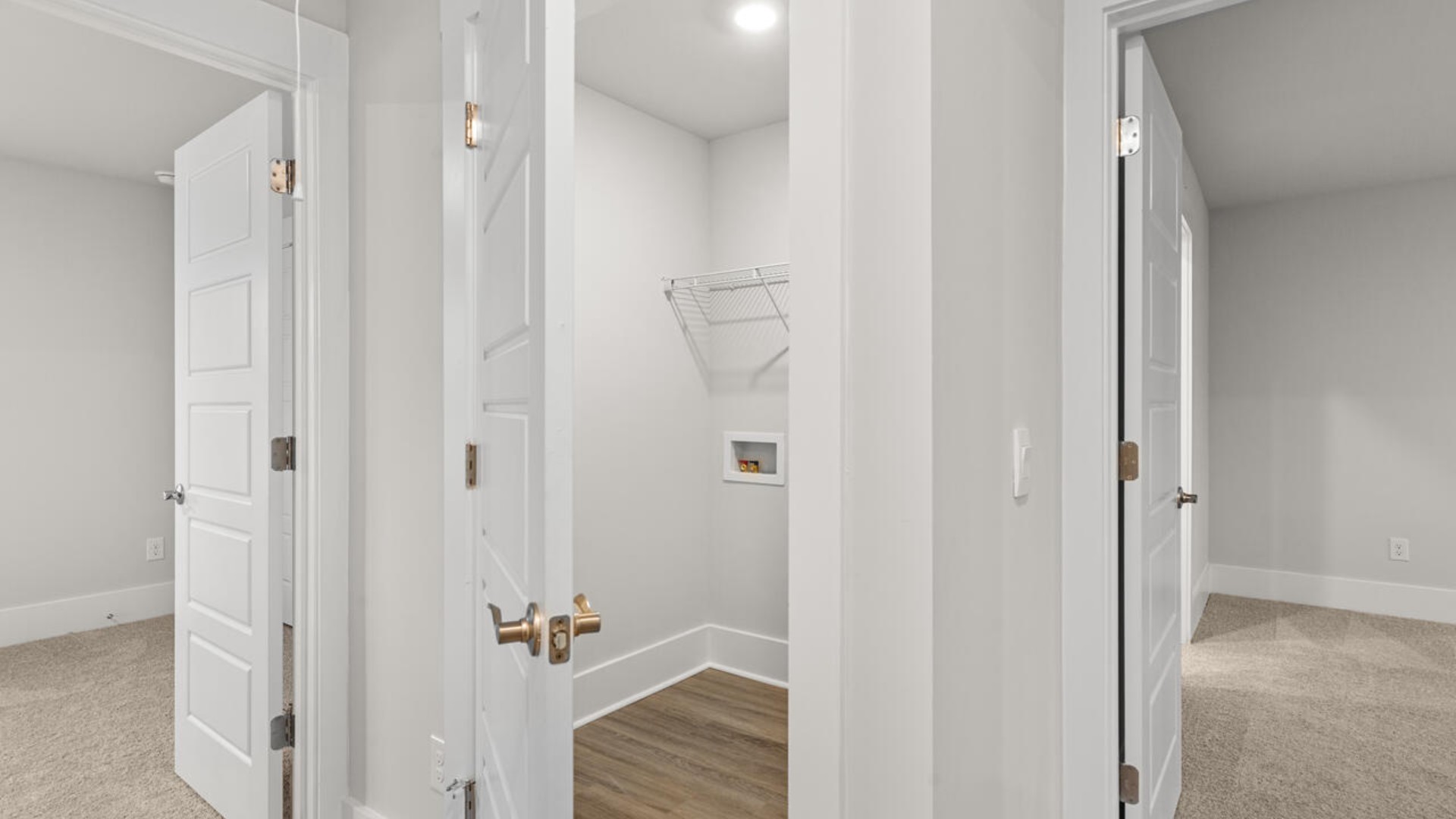 The primary bedroom has its own attached bathroom that features a walk-in closet and all the space you need to get ready in the morning.