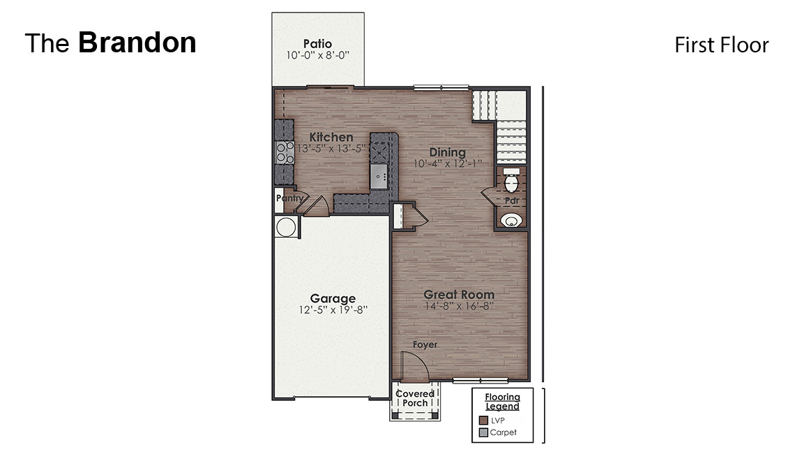 Inside the 3-bedroom, 2.5-bathroom home, you'll find 1,518 square feet of comfortable living. This is a great home for a first-time owner or even a move-up buyer!