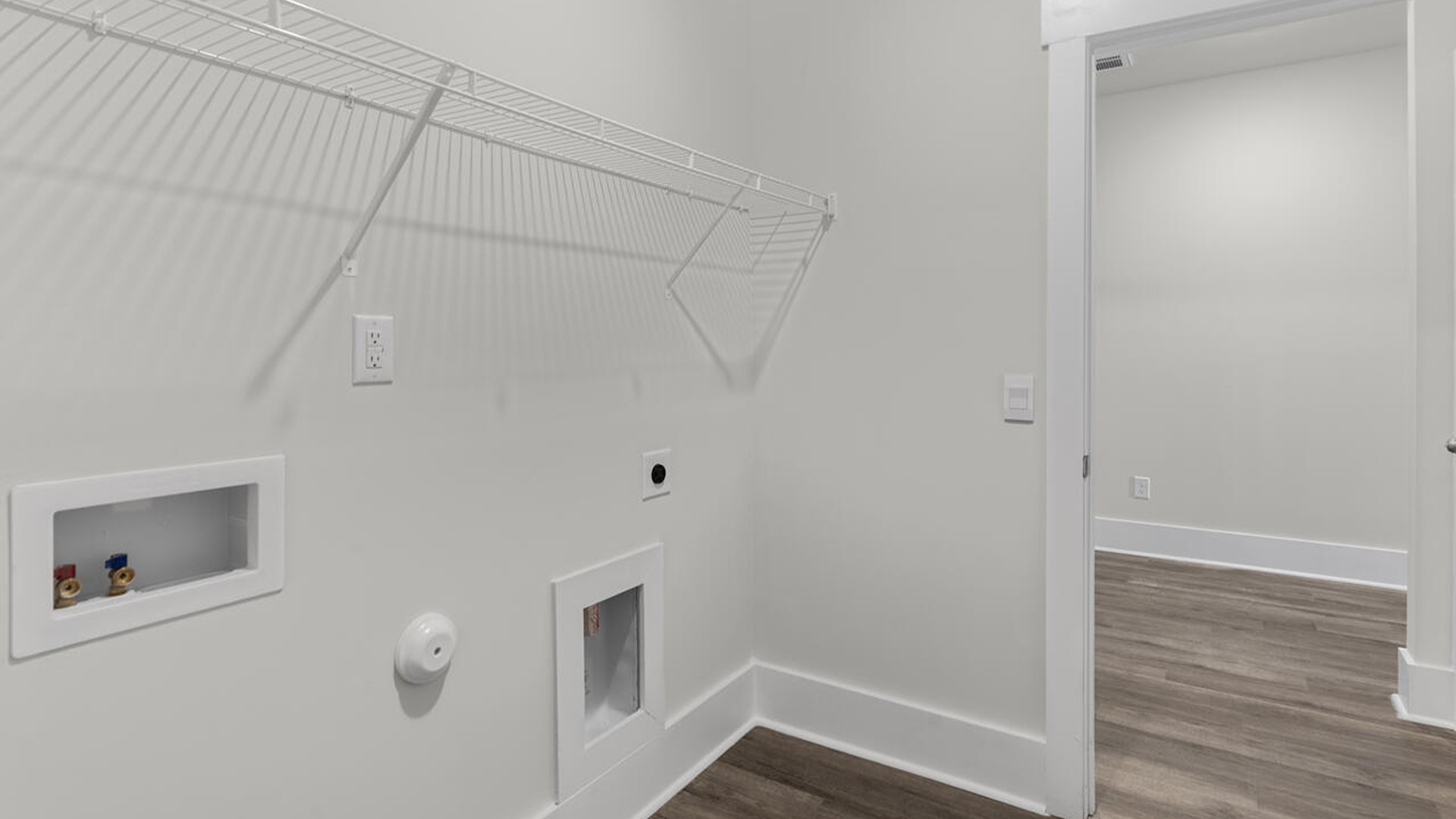 Also enjoy a split bedroom layout with he remaining two bedrooms can be found towards the front of the home. In every bedroom you’ll have carpeted floors and a closet in each room.