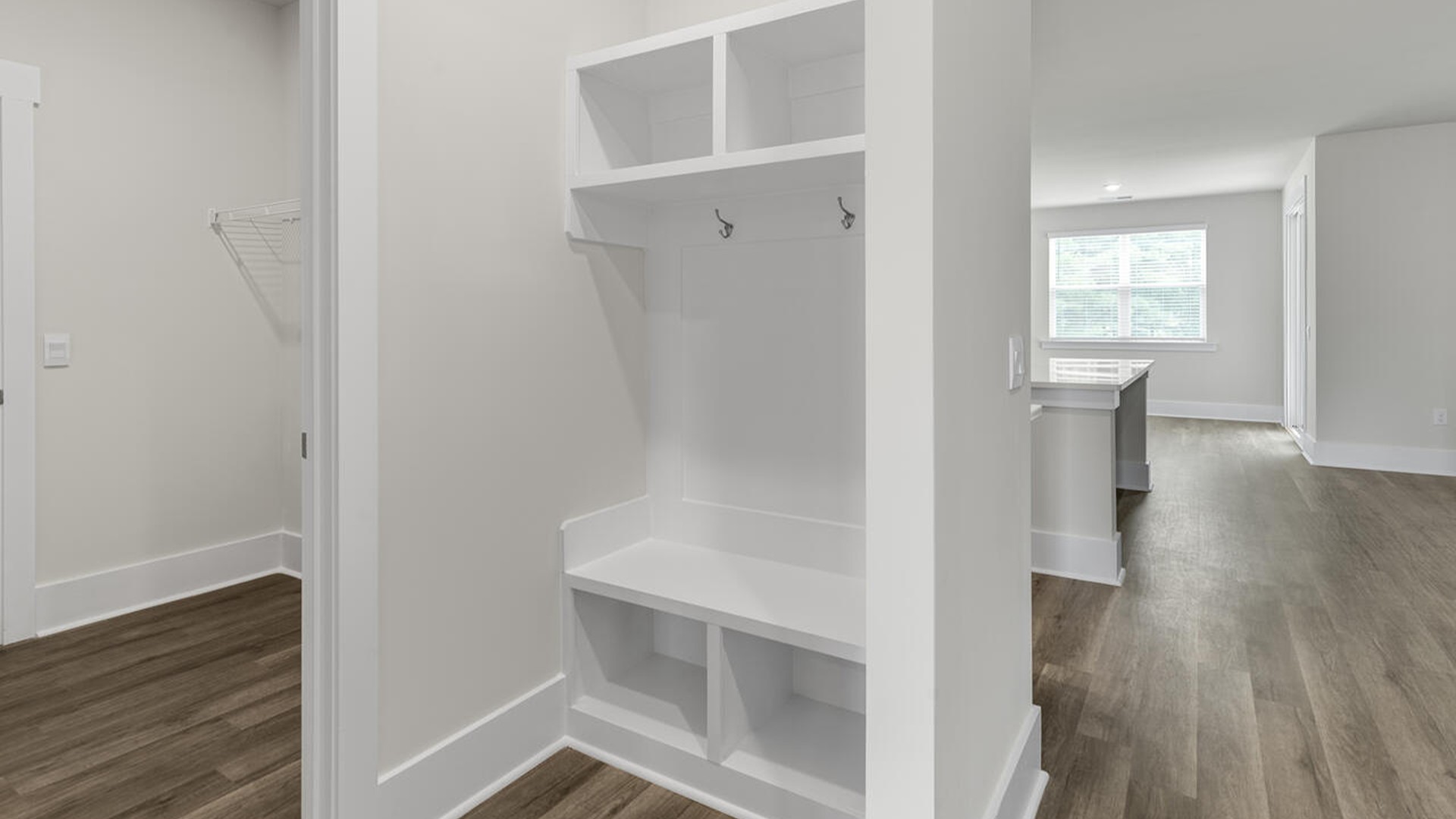 The kitchen comes finished with beautiful granite countertops, stainless steel appliances, single-bowl sink and tile backsplash. You’ll never be too far from the action with the living and dining area right there.