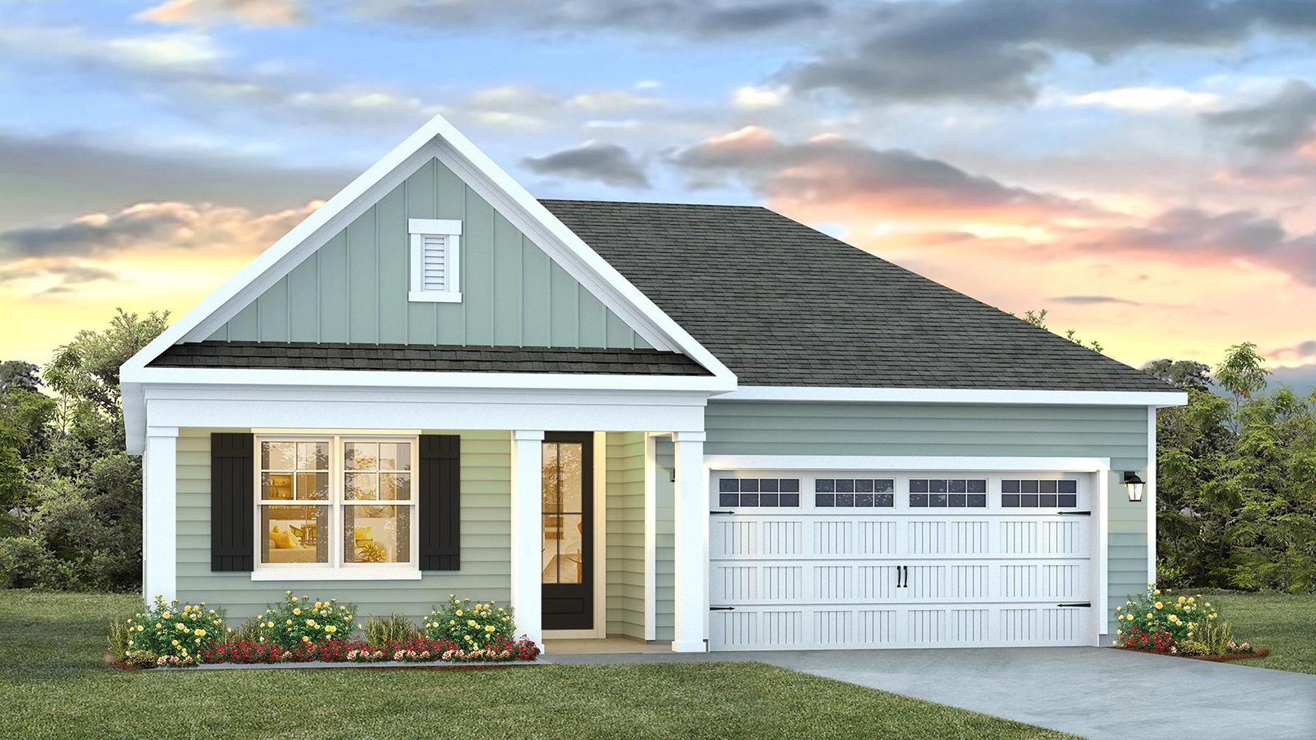 The Claiborne is one of our ranch plans offered in the Rolling Hills community in Bolivia, North Carolina. Boasting 4 bedrooms and 2 bathrooms, this plan has a lot to offer in the 1,774 square feet. Choose between 3 unique exterior elevations to match your personal style.