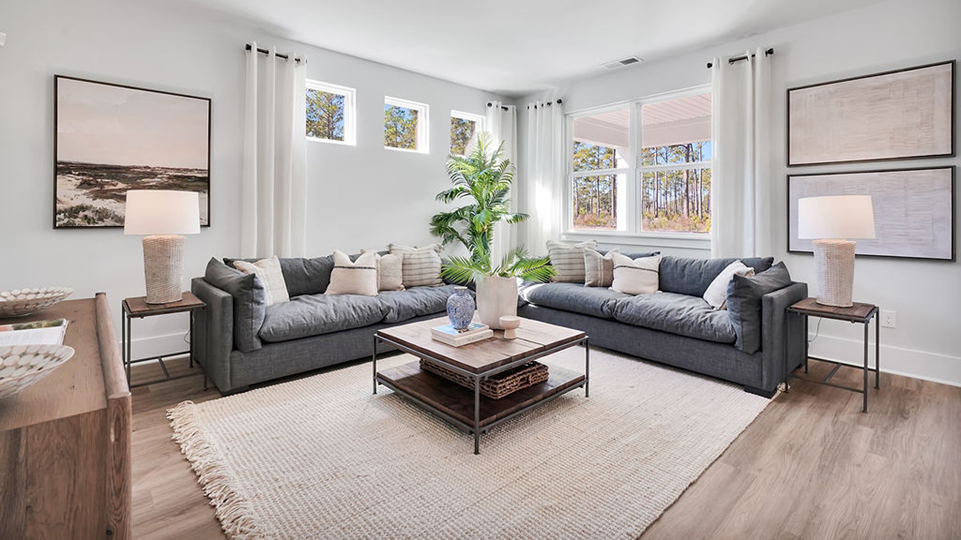 The Bradford is a versatile plan with an open concept kitchen, living, and dining area! The kitchen comes finished with beautiful granite countertops, stainless steel appliances, single-bowl sink and tile backsplash. You’ll never be too far from the action with the living and dining area right there.