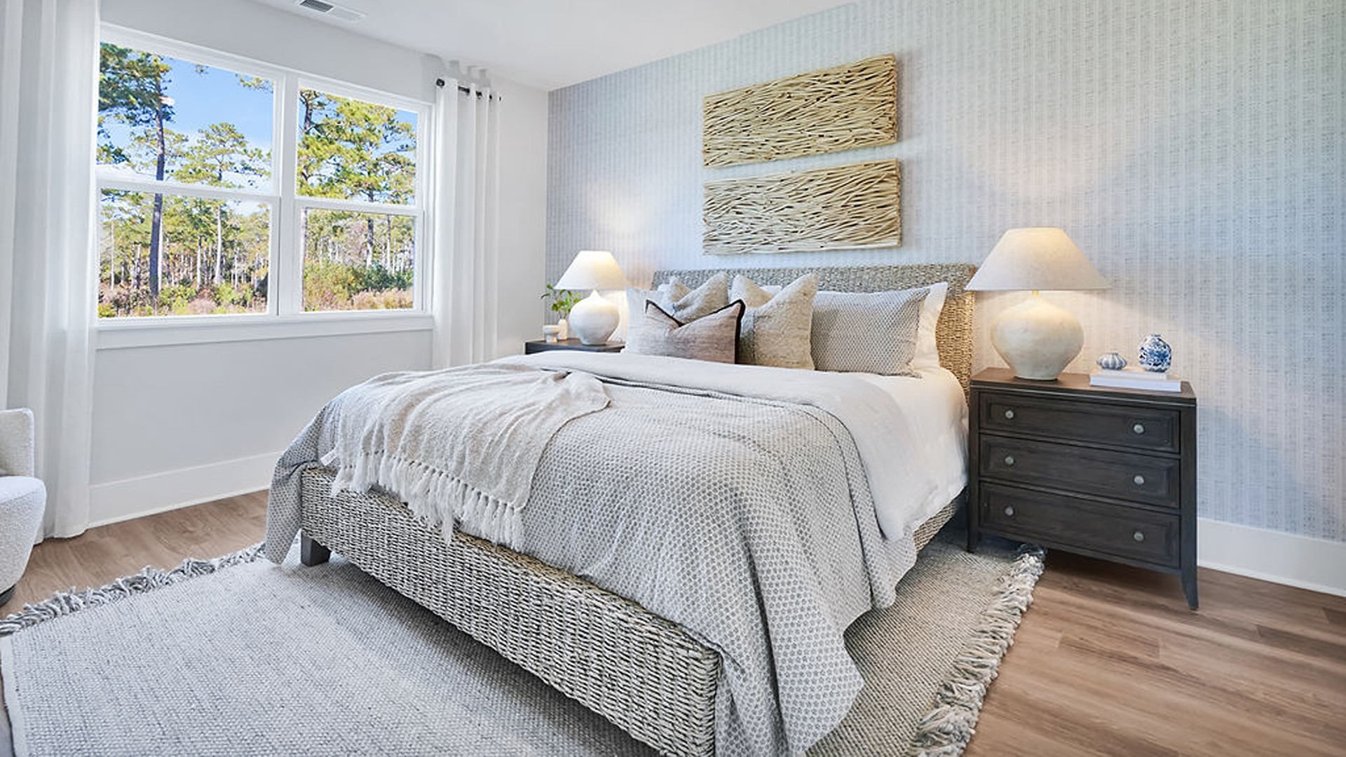 The primary bedroom has its own attached bathroom that features a walk-in closet and all the space you need to get ready in the morning. Sharing a sink isn’t a worry with the double vanity, and you also get additional privacy with a separate door for the toilet and shower.