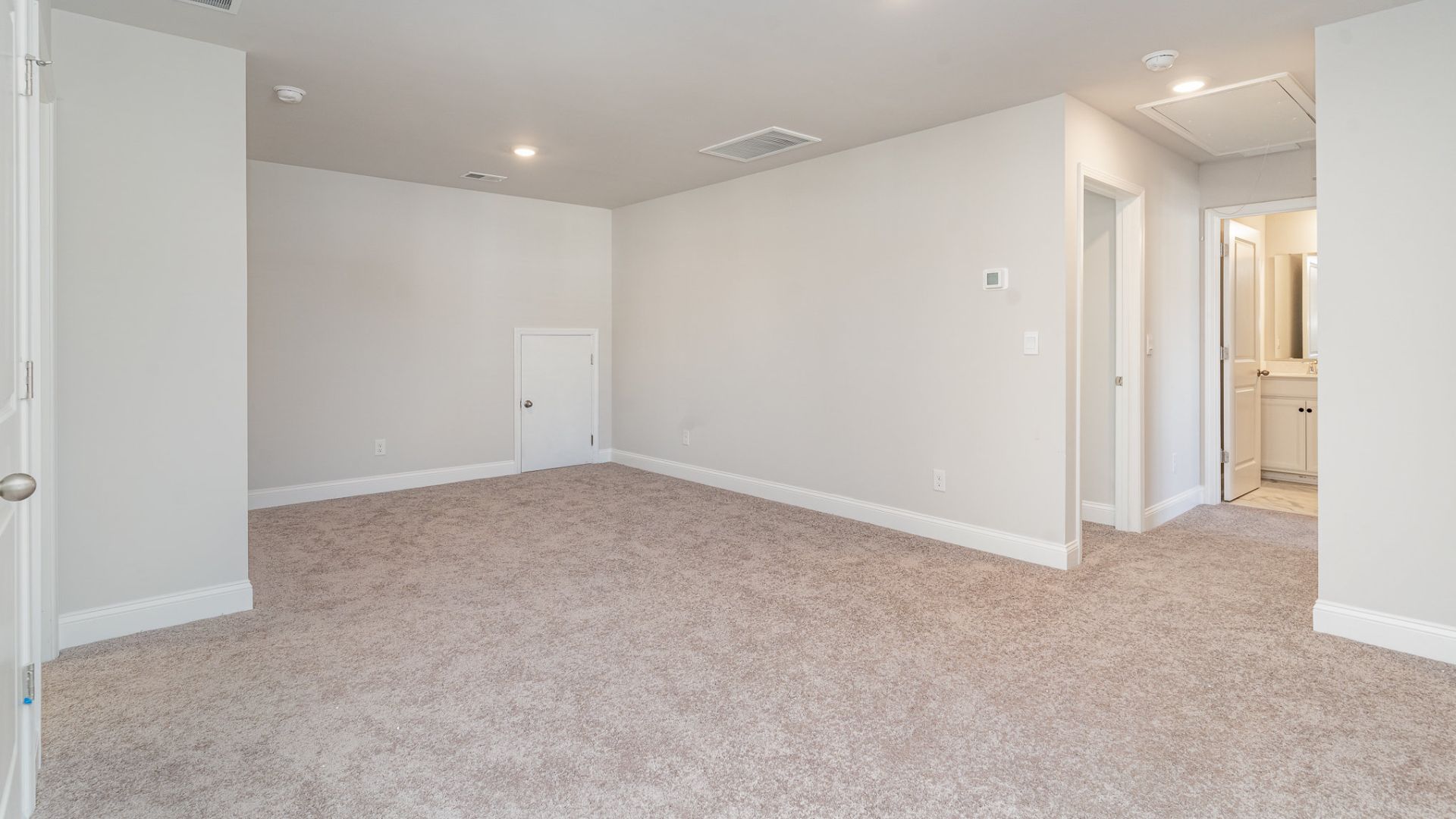 The primary bedroom has its own attached bathroom that features a walk-in closet and all the space you need to get ready in the morning. Sharing a sink isn’t a worry with the double vanity, and you also get additional privacy with a separate door for the toilet and shower.  You are greeted by a versatile loft on the second floor which is surrounded by the three additional bedrooms. In every bedroom you’ll have carpeted floors and a closet in each room. Whether these rooms become bedrooms, office spaces, or other bonus rooms, there is su