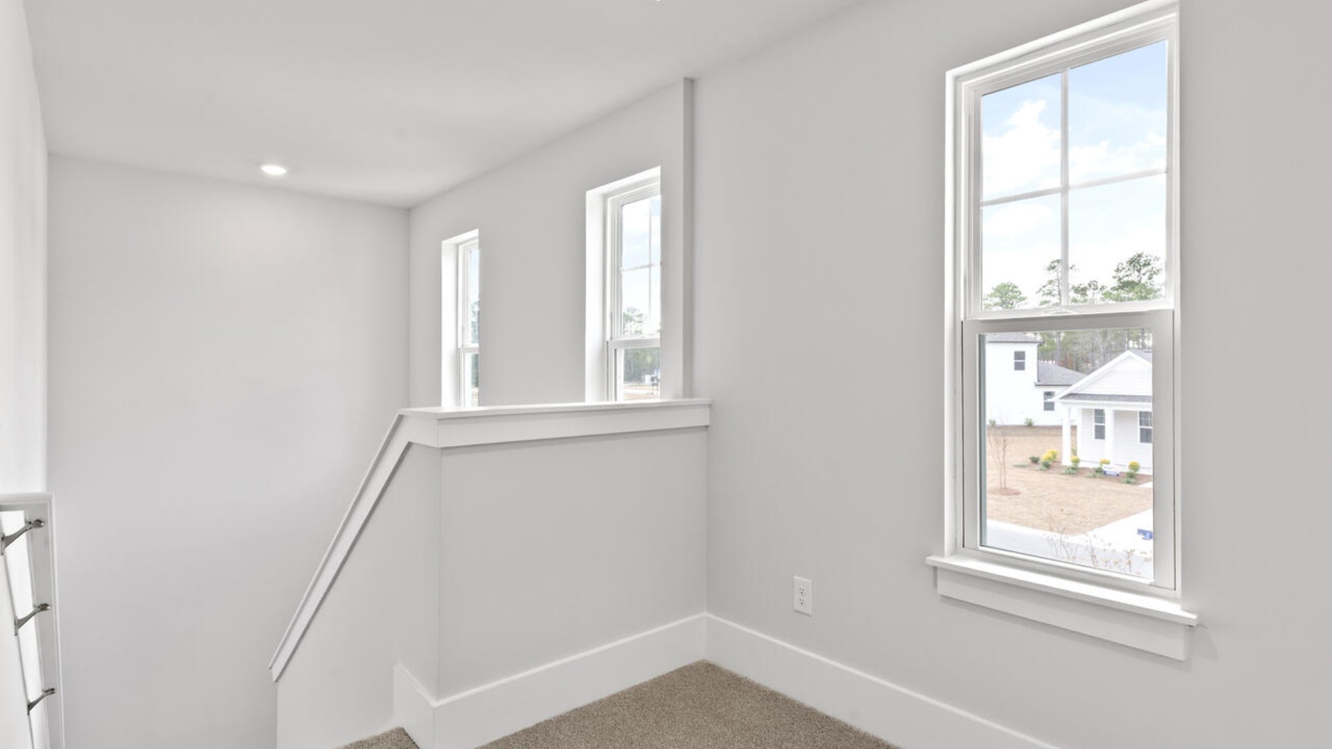 You are greeted by a versatile loft on the second floor which is surrounded by the three additional bedrooms. In every bedroom you’ll have carpeted floors and a closet in each room. Whether these rooms become bedrooms, office spaces, or other bonus rooms, there is sure to be comfort.