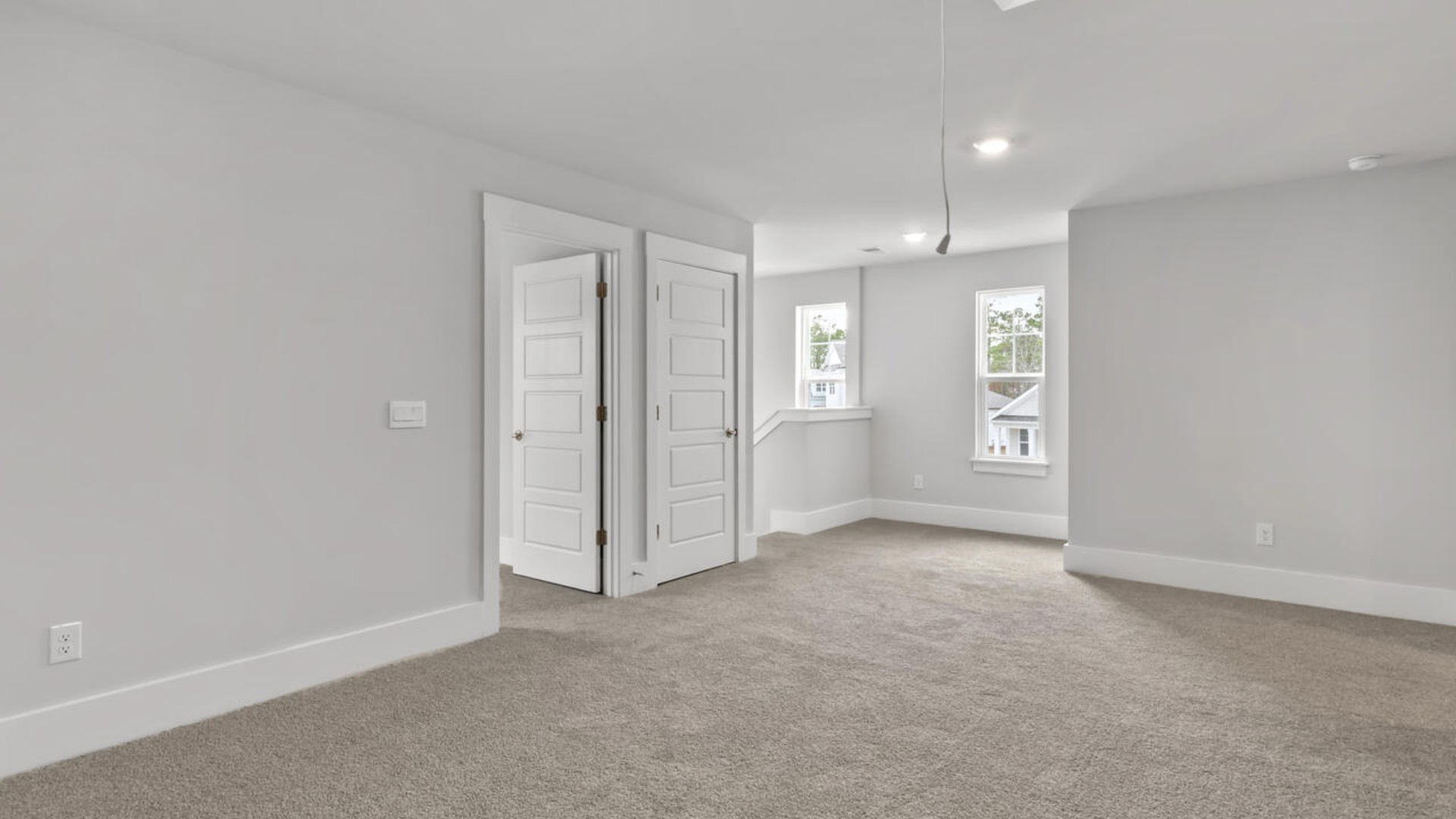 You are greeted by a versatile loft on the second floor which is surrounded by the three additional bedrooms. In every bedroom you’ll have carpeted floors and a closet in each room. Whether these rooms become bedrooms, office spaces, or other bonus rooms, there is sure to be comfort.