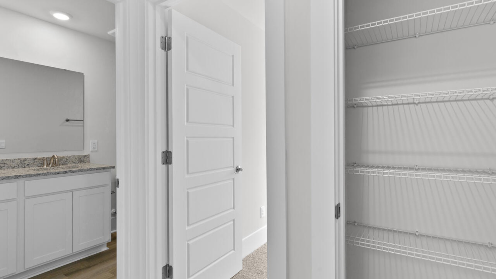 You are greeted by a versatile loft on the second floor which is surrounded by the three additional bedrooms. In every bedroom you’ll have carpeted floors and a closet in each room.