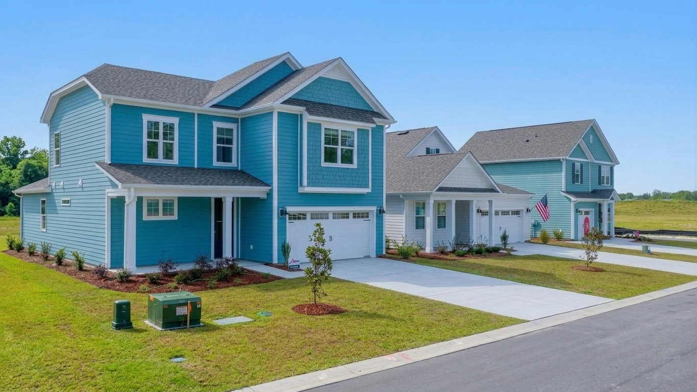 Welcome to the Bradford in Bolivia, North Carolina in our Rolling Hills community. The Bradford is a 2 bedroom, flex room, 2 bath home with 1,672 of open concept living space.
