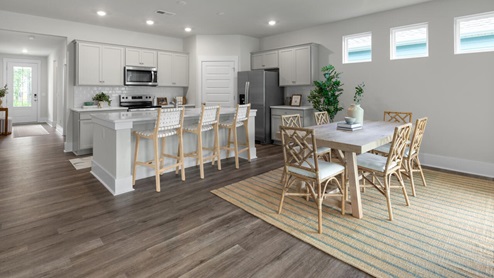 The Darby Plan in Rolling Hill, located in Bolivia, North Carolina a beautiful home is 1881 sq ft with 3 bedrooms, a study, 2 full baths on the main level, a back porch, and a two-car garage.