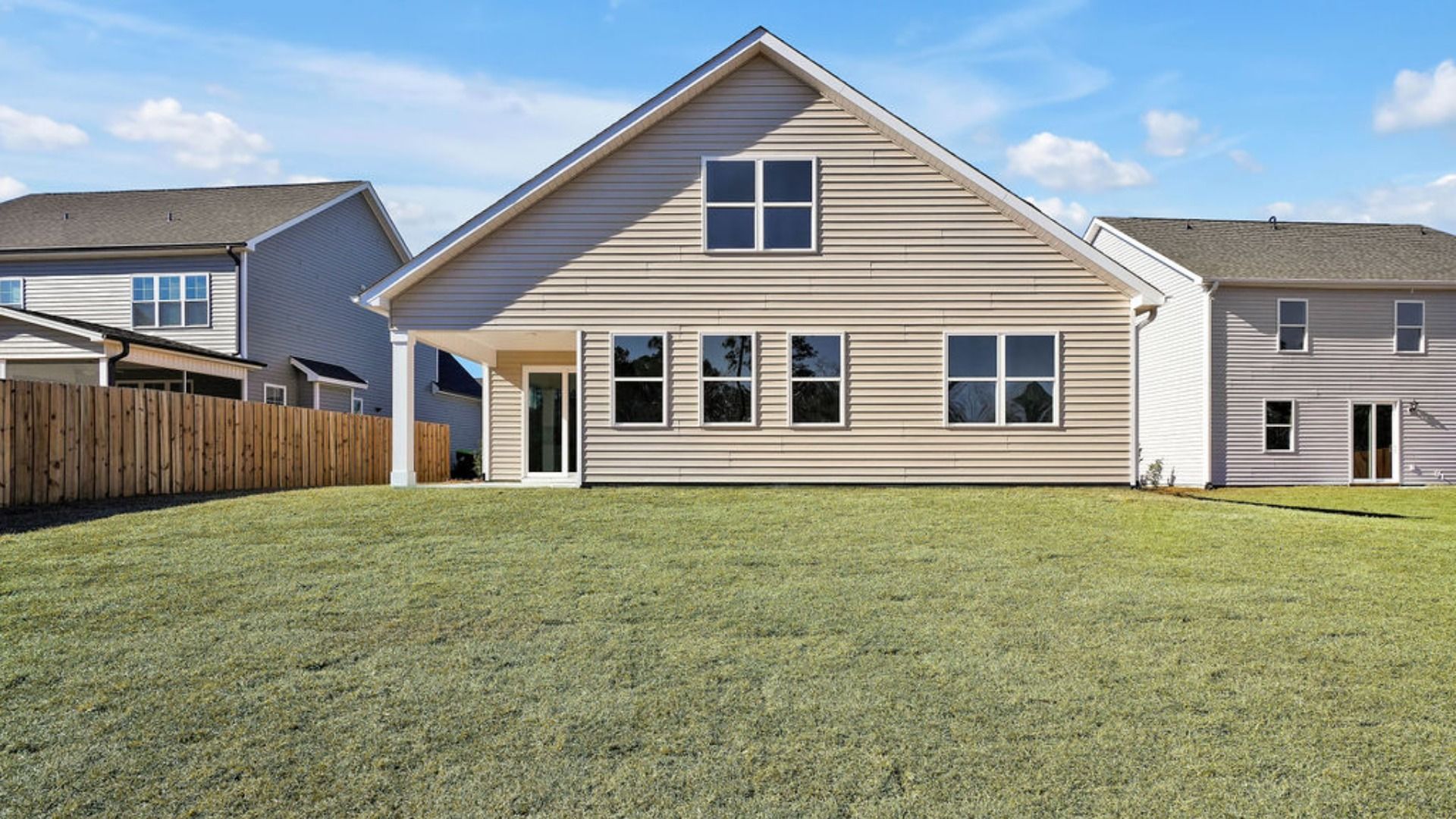 Enjoy the covered porch perfect for entertaining and enjoying the Carolina evenings.