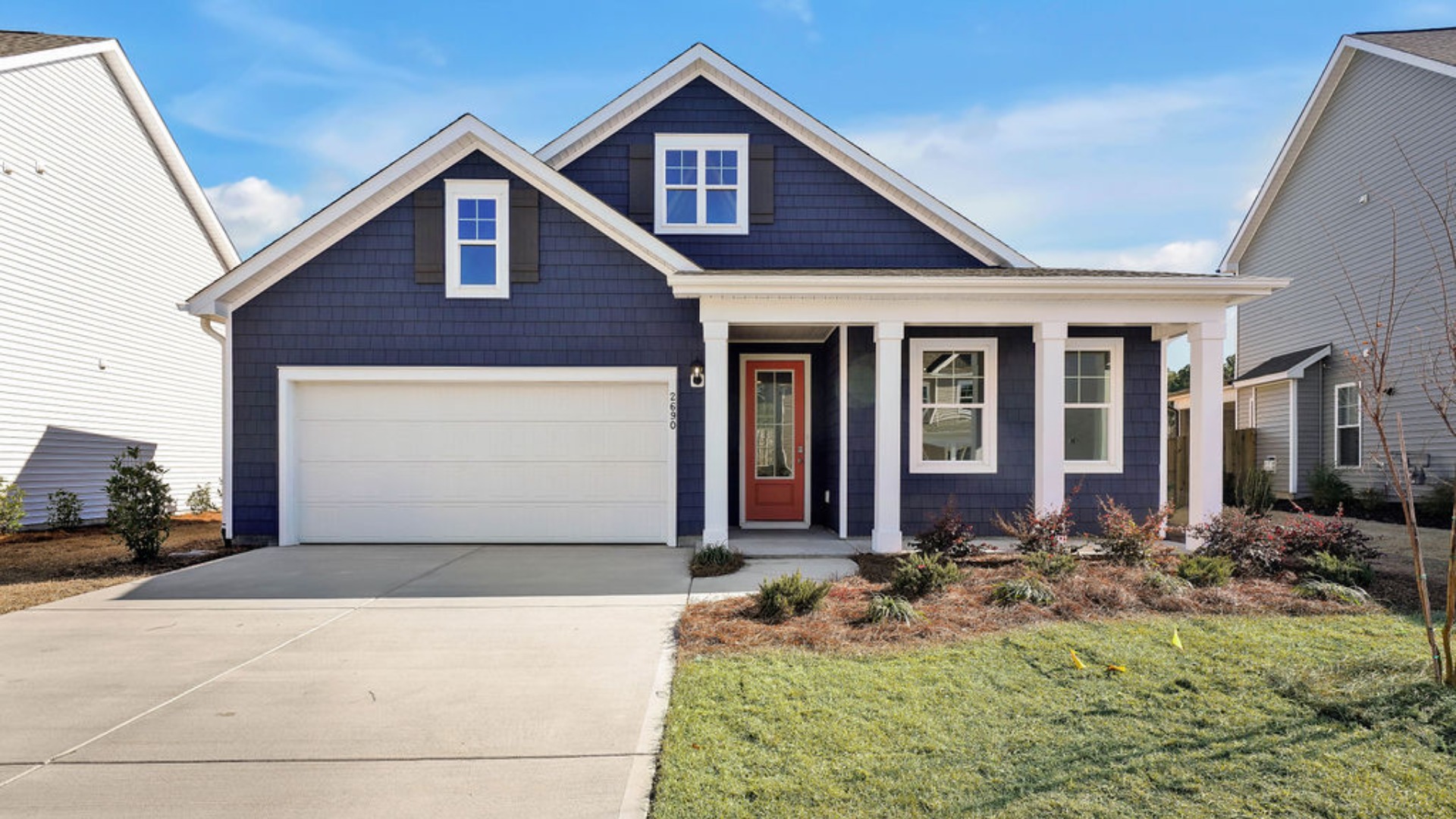 The Darby is one of our floorplans featured in our Grayson Park community in Leland, North Carolina. With 2 modern exteriors to choose from, the Darby is sure to turn heads.