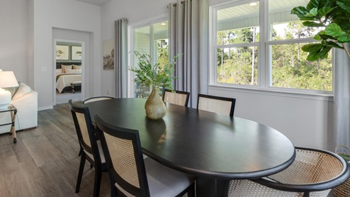 The Litchfield plan is a perfect home for beach living and entertaining. Completely open floor plan