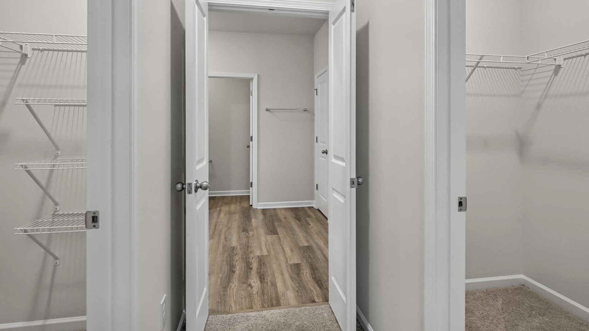 The primary bedroom has its own attached bathroom that features a walk-in closet and all the space you need to get ready in the morning.