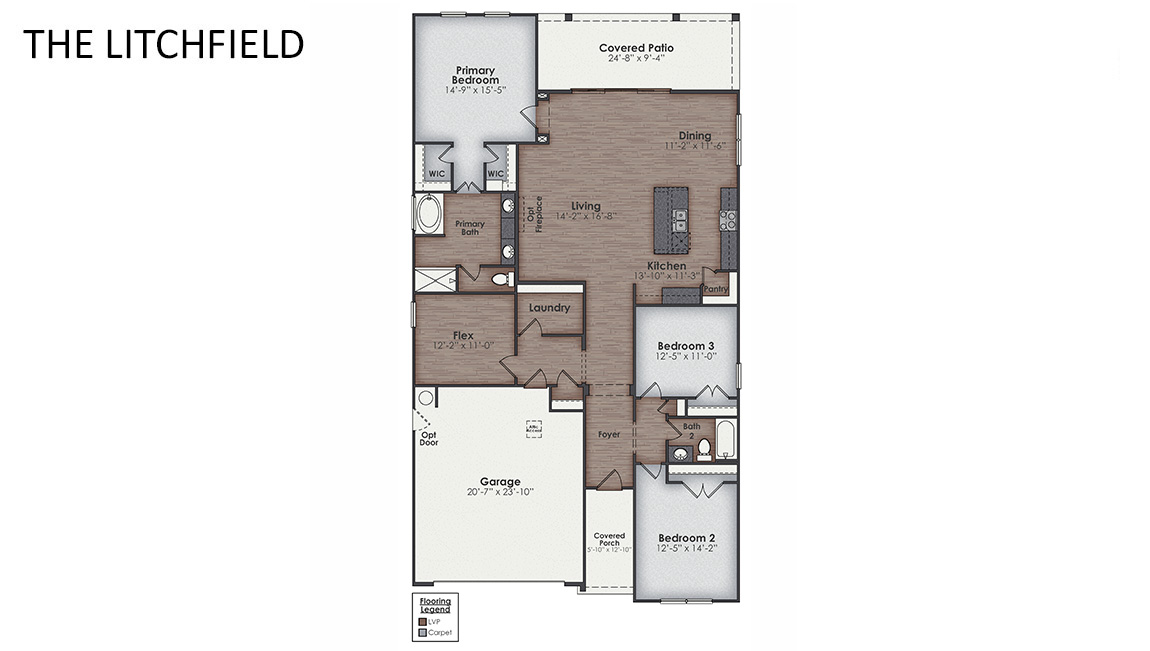 Litchfield plan is a perfect home for relaxation and entertaining with a very open floor plan. New Homes Leland NC. Amenities. Pool. Clubhouse. Tennis