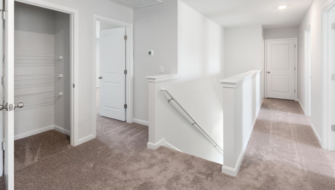 In every bedroom you’ll have carpeted floors and a closet in each room. Whether these rooms become bedrooms, office spaces, or other bonus rooms, there is sure to be comfort