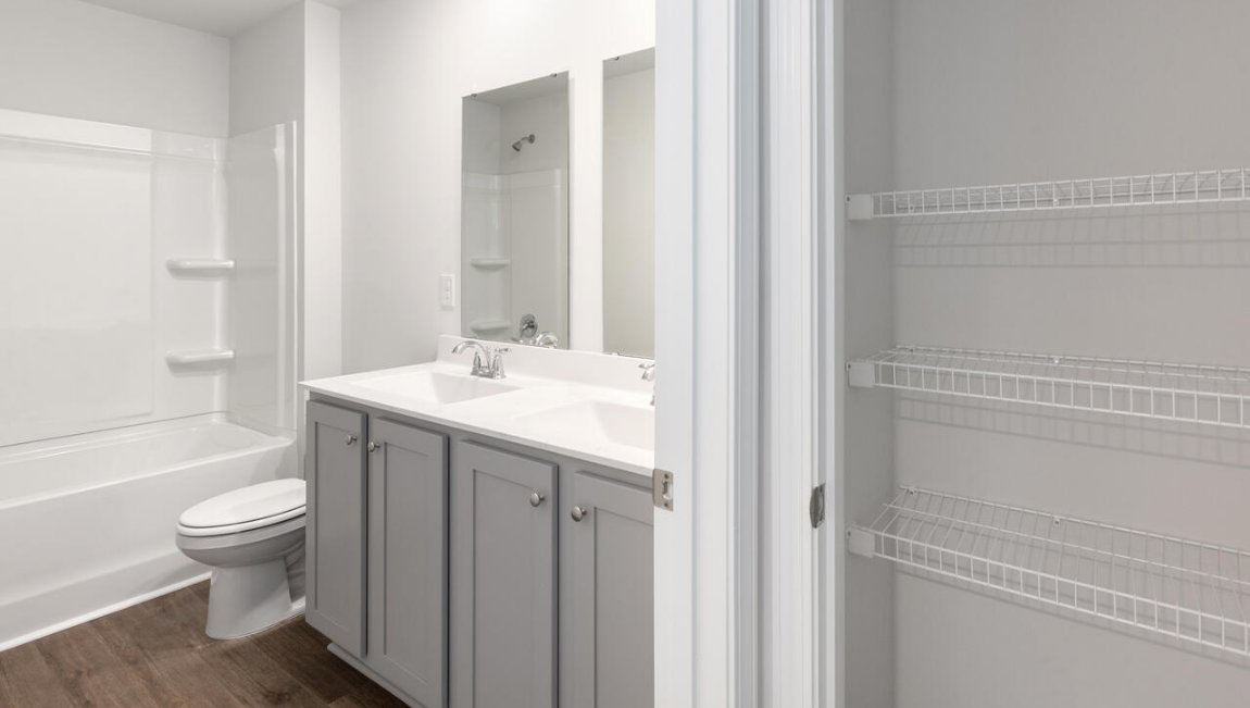 In every bedroom you’ll have carpeted floors and a closet in each room. Whether these rooms become bedrooms, office spaces, or other bonus rooms, there is sure to be comfort