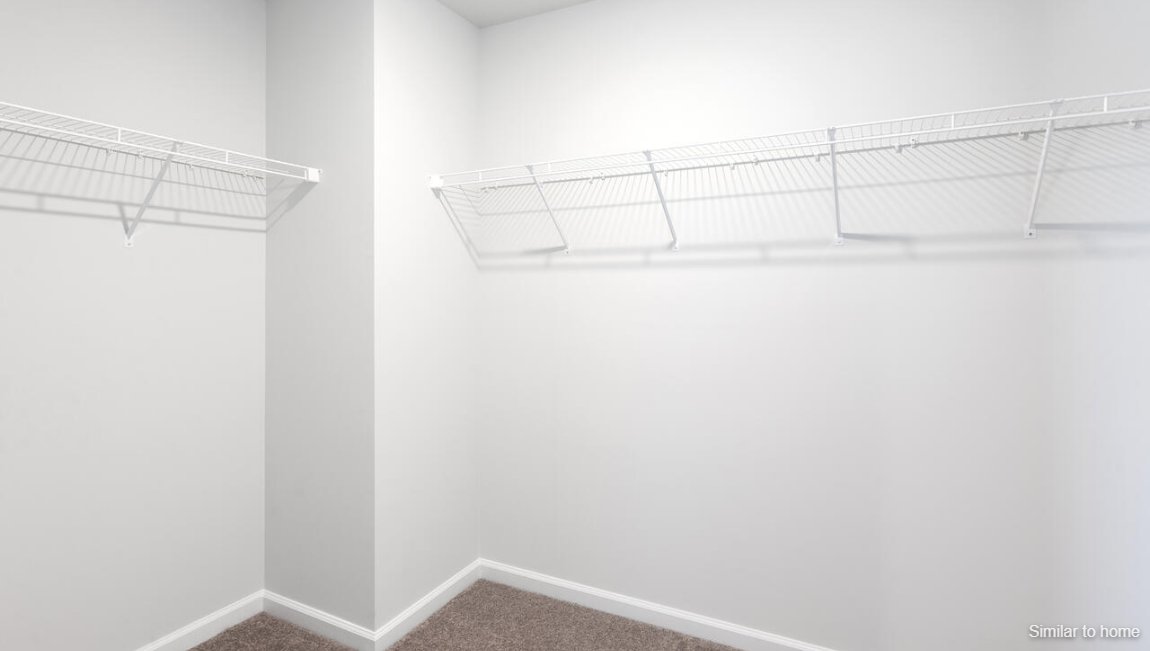 The primary bedroom has its own attached bathroom that features a walk-in closet and all the space you need to get ready in the morning. Sharing a sink isn’t a worry with the double vanity, and you also get additional privacy with a separate door for the toilet and shower.