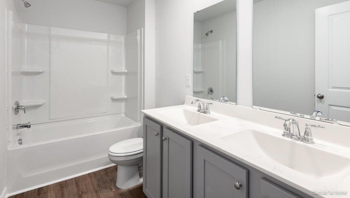 In every bedroom you’ll have carpeted floors and a closet in each room. Whether these rooms become bedrooms, office spaces, or other bonus rooms, there is sure to be comfort.